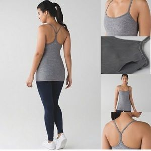 NWOT Lululemon Grey Power Y Tank Size 6